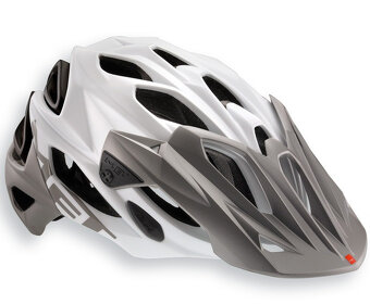 MET Parabellum HES Matt bielo-šedá, L, 59-62cm - 4