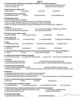 Podklady na přijímačky na LF UPJŠ - 4