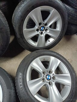 ❄️zimné 4ks alu disky orig. BMW 5x120 R17 pneu ❄️ 225/55 6mm - 4