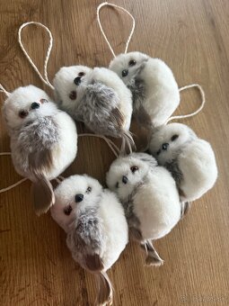 Vianočná sova  -6 ks - 4