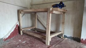 Pracovný stôl drevený - 4
