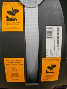Cybex Cloud vajicka cervene a sede - 4