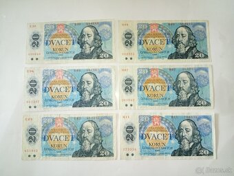 BANKOVKY 20 KČS 1988, OBĚ VYDANÉ SÉRIE - 4