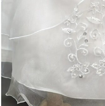 Šaty na prijímanie krst birmovku dievčenské + doplnky - 4