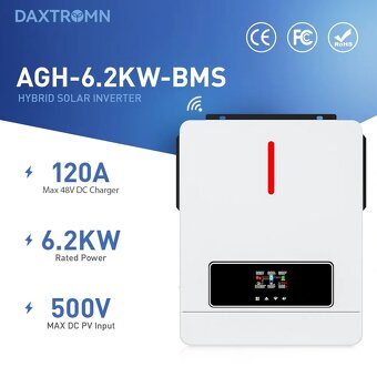 48V Hybridný menič 6.2kW - 4