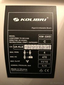 Predám KOLIBRIK ČLN nový nepoužitý 330 D - 4