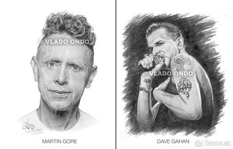Depeche Mode - posterbook - unikátne kreslené portréty - 4