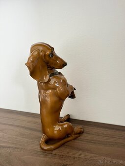 Porcelanovy pes jazvecik Rosenthal XXL - 4