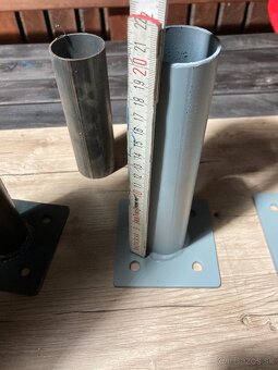 Nátrubok s platňou -  jednoduchá montáž stĺpikov - 4