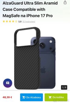 Iphone 17 pro aramid kryt puzdro - 4