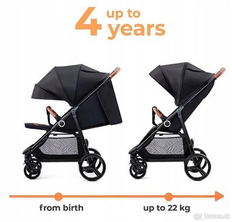 Kinderkraft grande black čierny kočík nový neodbalený - 4
