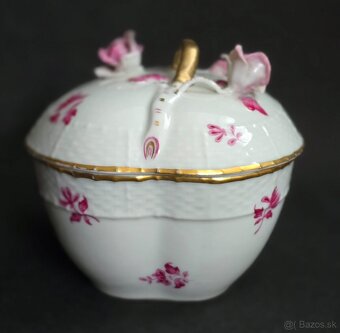 Porcelánová dóza Herend Printemps, ručne maľovaná. - 4