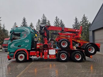 Lesovoz LESOVÚZ Scania V8 R580 do drewna drzewa lasu stos - 4