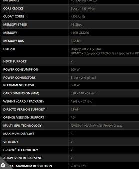 Predam msi rtx 11GB - 4