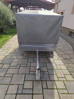 Prívesný vozík značky UNIKOL s plachtou - 4