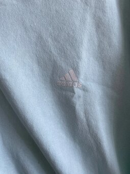 Dámska crop mikina Adidas Originals – veľkosť M, svetlomodrá - 4