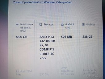 Lenovo Thinkpad A475 , Windows 10 , AMD PRO A12 , 8gb ram - 4
