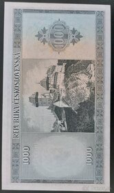 1000 Korún ČSR rok 1945 Londýnska emisia- NEPERFOROVANÁ - 4