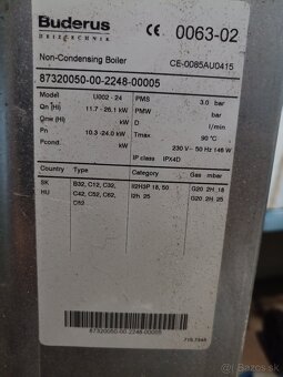 Buderus plynový kotol - 4
