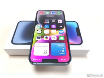 APPLE IPHONE 14 128GB BLUE TOP STAV,BATERKA 100% - 4