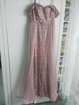 Spoločenské šaty zlaté - 4