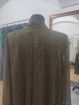 kaki šaty s bodkami - 4