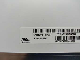 predám 14" LED SLIM displej LP140WF1 ,30pin eDP - 4