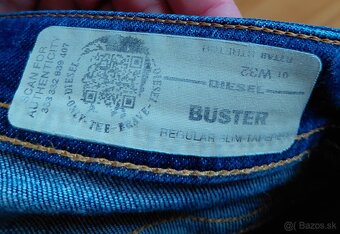 Diesel tmavomodré reg slim fit - 4