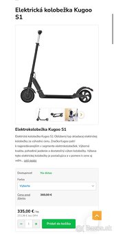 Elektricka kolobežka (Kugoo S1) - 4