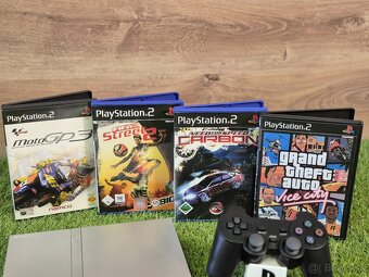 Sony Playstation 2, 32MB karta, 4 hry, (GTA, NFS, FIFA...) - 4