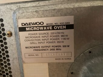 Mikrovlnná rúra Daewoo - 4