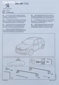 Thule Kit 4053 pre pätky Thule 751, 753 peugeot 308 kombi - 4