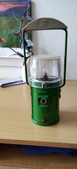 Stara retro železničiarska signalizačné lampa 2ks - 4