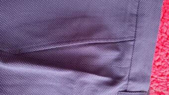 Panske tmavomodré nohavice : pás 102cm . - 4