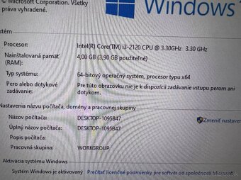 Počítač DELL.Intel i3-2120 2x3,30GHz.4gb ram.250gb HDD - 4