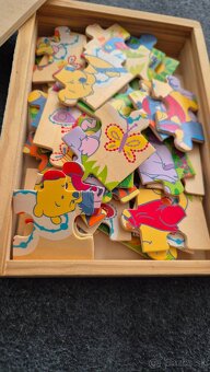 Puzzle, drevené kocky - 4