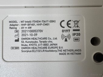 Tlakomer OMRON M7 Intelli IT - 4