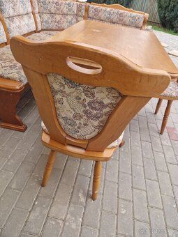 Rohová lavica, jedálenský set - 4