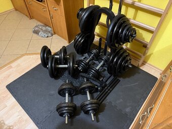 Lakovane liatinove kotuce (292.5 kg) + osi + stojan - 4