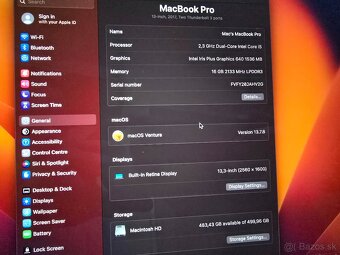 Macbook pro 13 v super stave so 16 gb ram 512gb ssd diskom a - 4