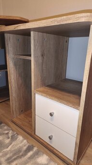 Rohový písací stôl a kancelársky stolík - 4