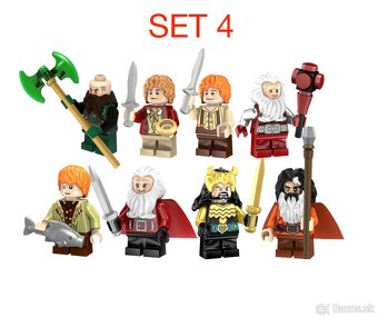 Figúrky pán prsteňov 2 (8ks) typ lego, nové - 4