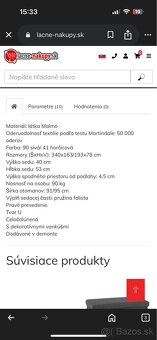 Predám sedaciu súpravu v tvare U - 4