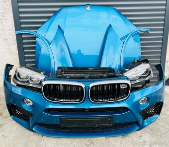 BMW X5M f85 naráznik chladiče kapota blatníky světla led - 4