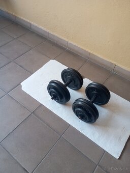 Liatinové nakladacie jednorúčky LAUBR-SPORT 2 x 24 kg - 4