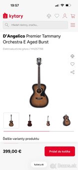 D’Angelico premier Tammany Orchestra E Caramel burst - 4