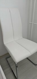 Stoličky biele kovove - 4