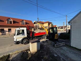 Zemné-vykopové a búracie práce minibágrom - 4