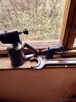 Predám staré retro letovacie lampy a kľúč 55-60Tona - 4