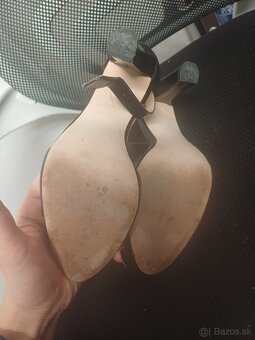 Zara Čierne Sandále na Vysokom Podpätku, Basic Collection - 4